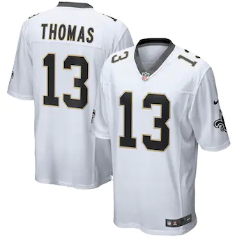 mens nike michael thomas white new orleans saints game play